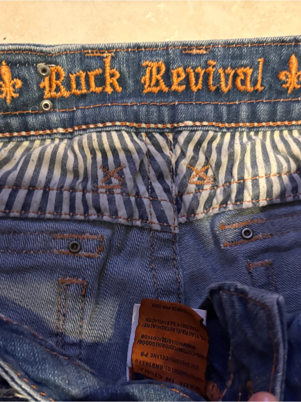 Rock Revival Women's Dark Wash Cropped Jeans - Blue - Picture 6 of 6